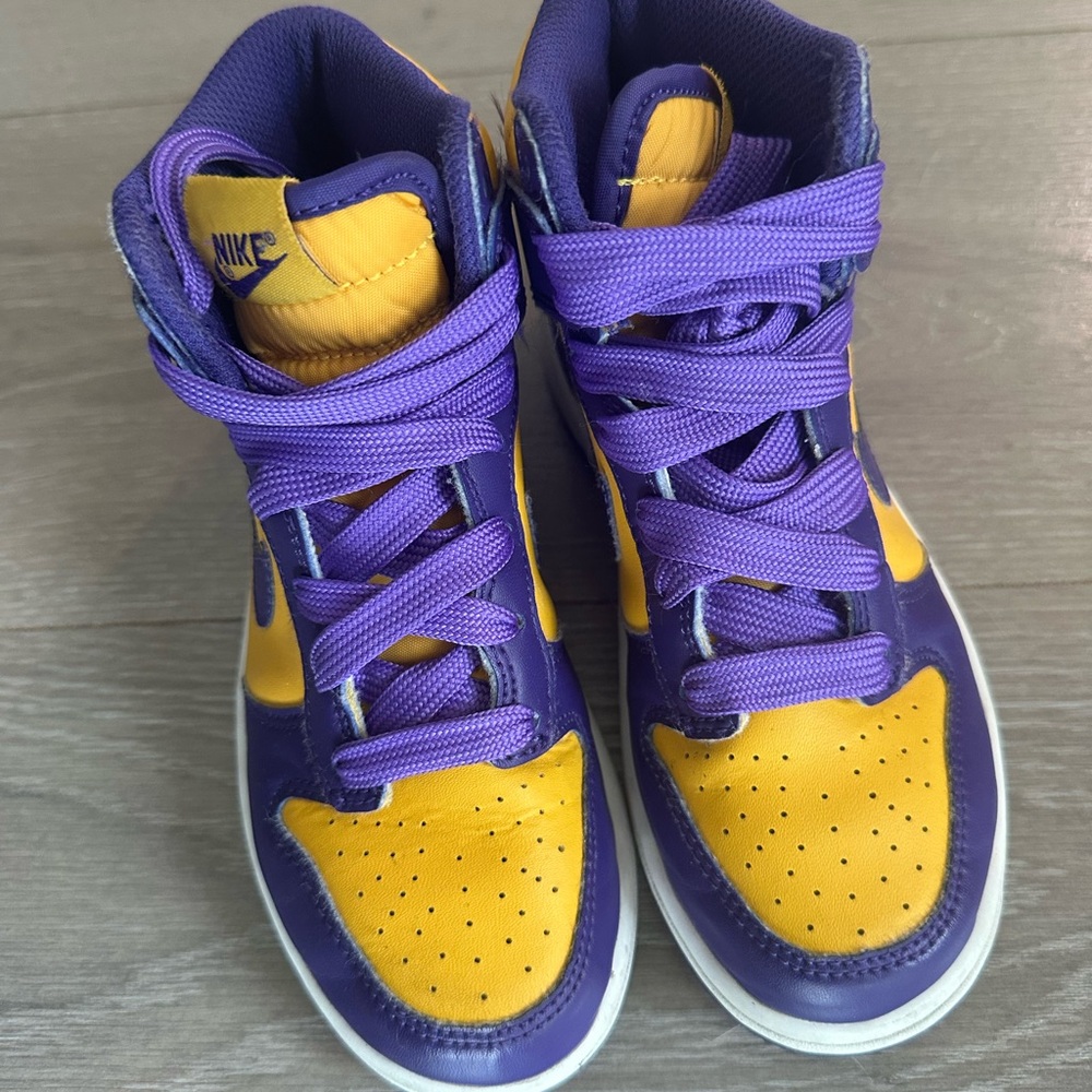 Nike Kids Sneakers - Purple and Yellow
